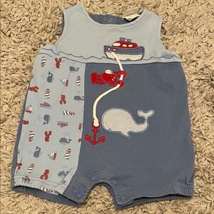 Little Me Nautical Themed Romper, Size 9 Months